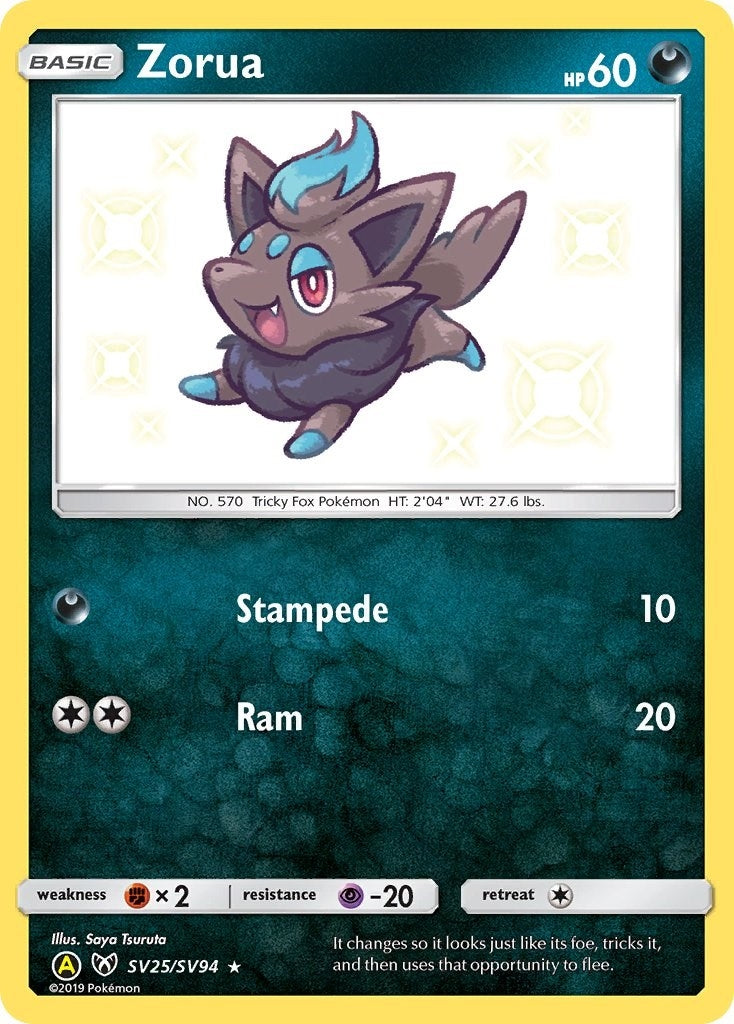 Image for Zorua (SV25/SV94) (Hidden Fates: Shiny Vault) (HIF:SV) - Pokemon