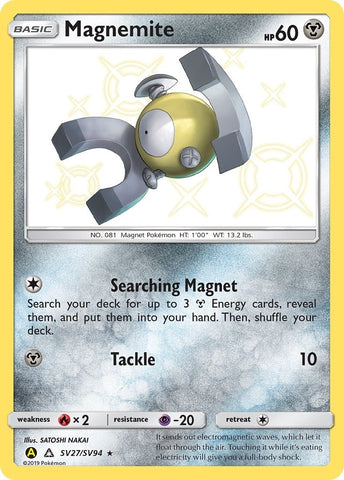 Magnemite (SV27/SV94) (Hidden Fates: Shiny Vault) (HIF:SV) Pokemon