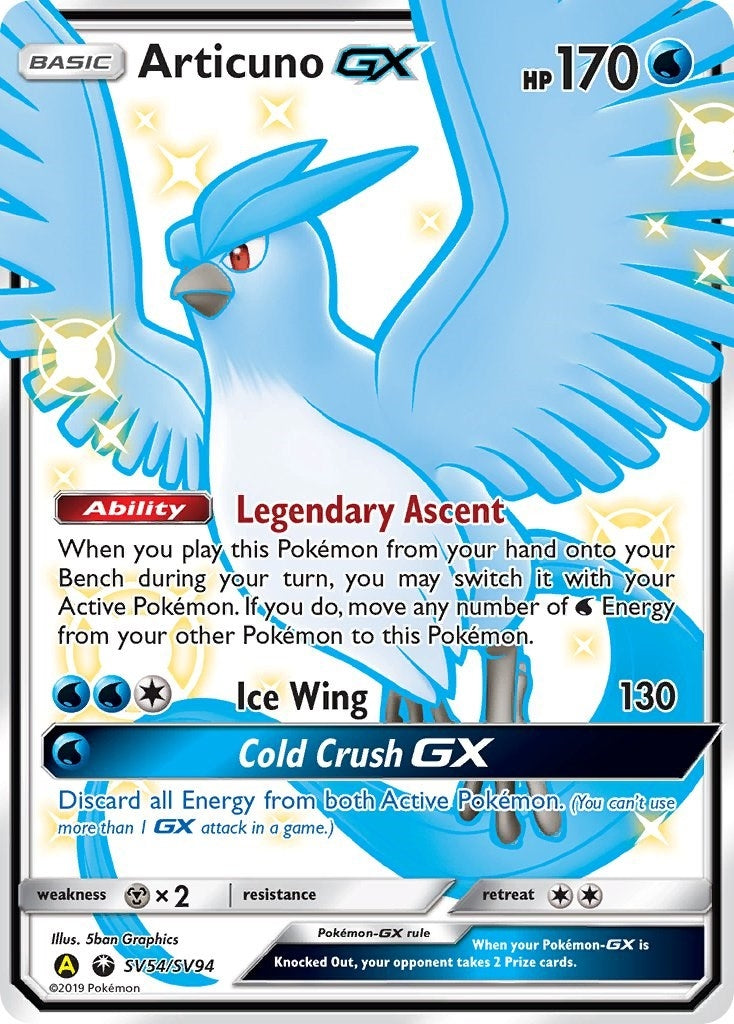 Image for Articuno GX (SV54/SV94) (Hidden Fates: Shiny Vault) (HIF:SV) - Pokemon