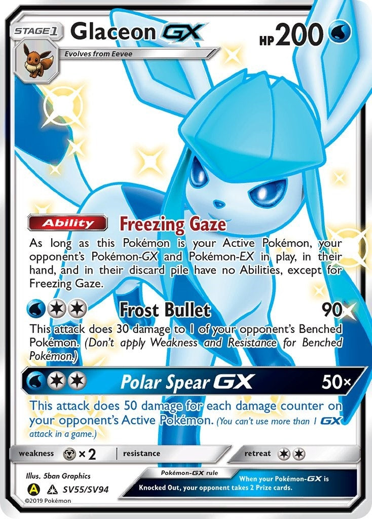Image for Glaceon GX (SV55/SV94) (Hidden Fates: Shiny Vault) (HIF:SV) - Pokemon