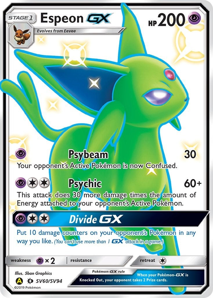 Image for Espeon GX (SV60/SV94) (Hidden Fates: Shiny Vault) (HIF:SV) - Pokemon