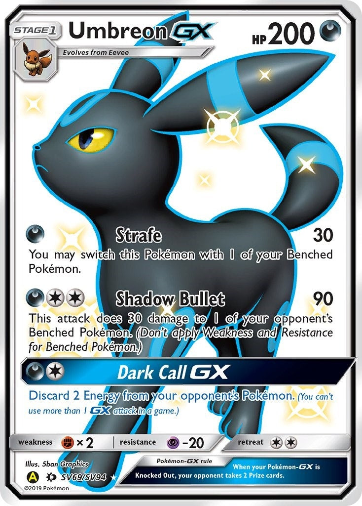 Image for Umbreon GX (SV69/SV94) (Hidden Fates: Shiny Vault) (HIF:SV) - Pokemon