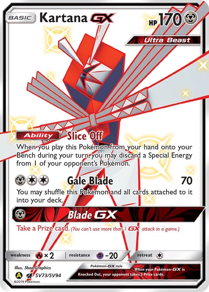 Kartana GX (SV73/SV94) (Hidden Fates: Shiny Vault) Pokemon