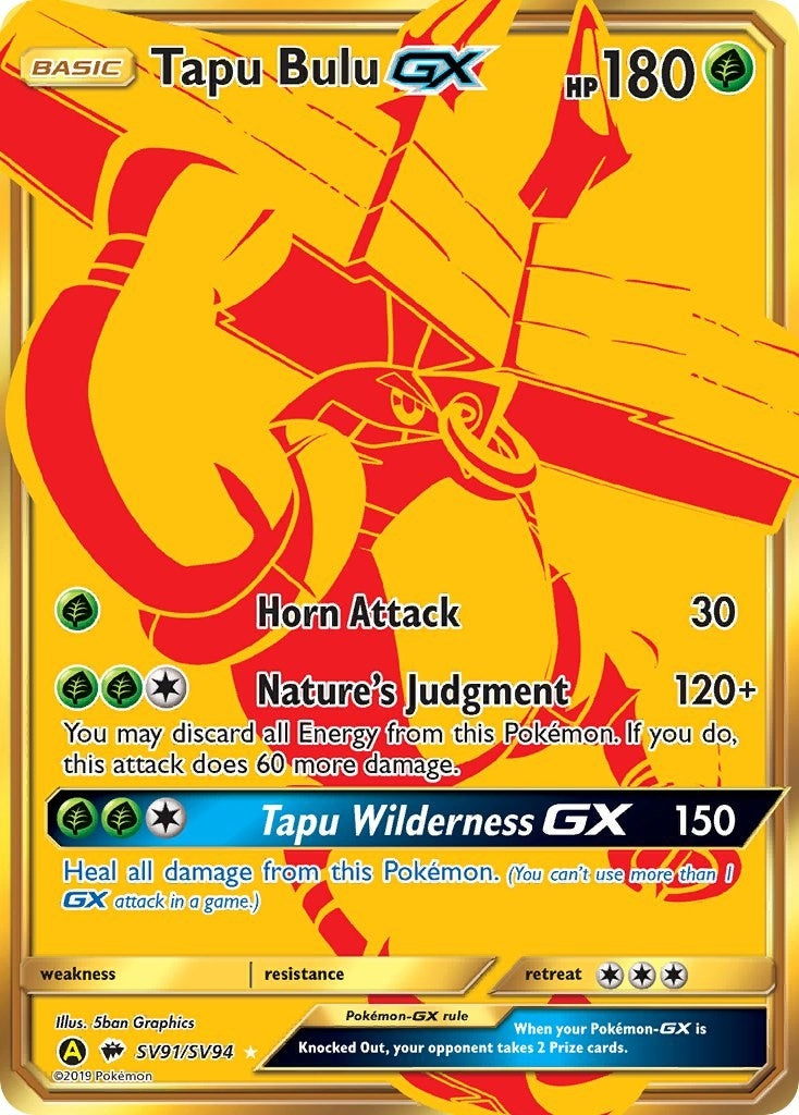 Image for Tapu Bulu GX (SV91/SV94) (Hidden Fates: Shiny Vault) (HIF:SV) - Pokemon