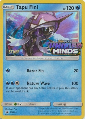 Image for Tapu Fini - SM203 (Prerelease) [Staff] (SM203) (SM Promos) (SMP) - Pokemon