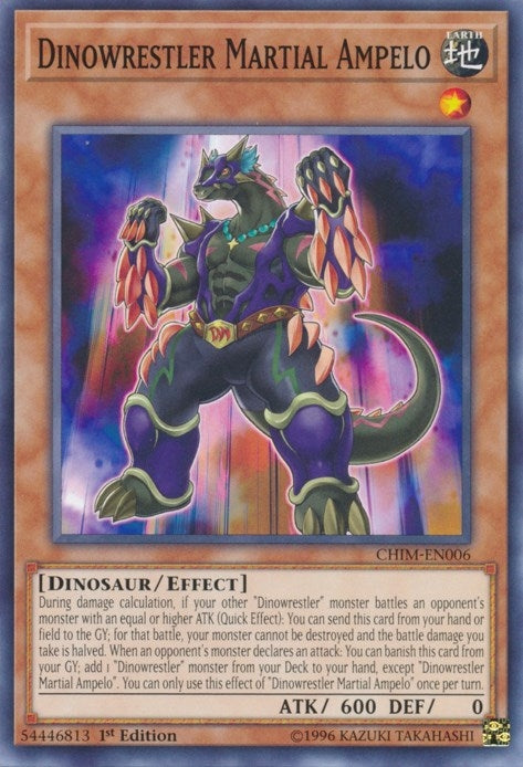 Dinowrestler Martial Ampelo (CHIM-EN006) (Chaos Impact) YuGiOh