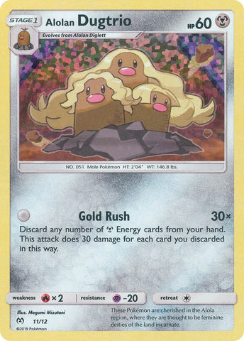 Image for Alolan Dugtrio (011/012) (McDonald's Promos 2019) (M19) - Pokemon