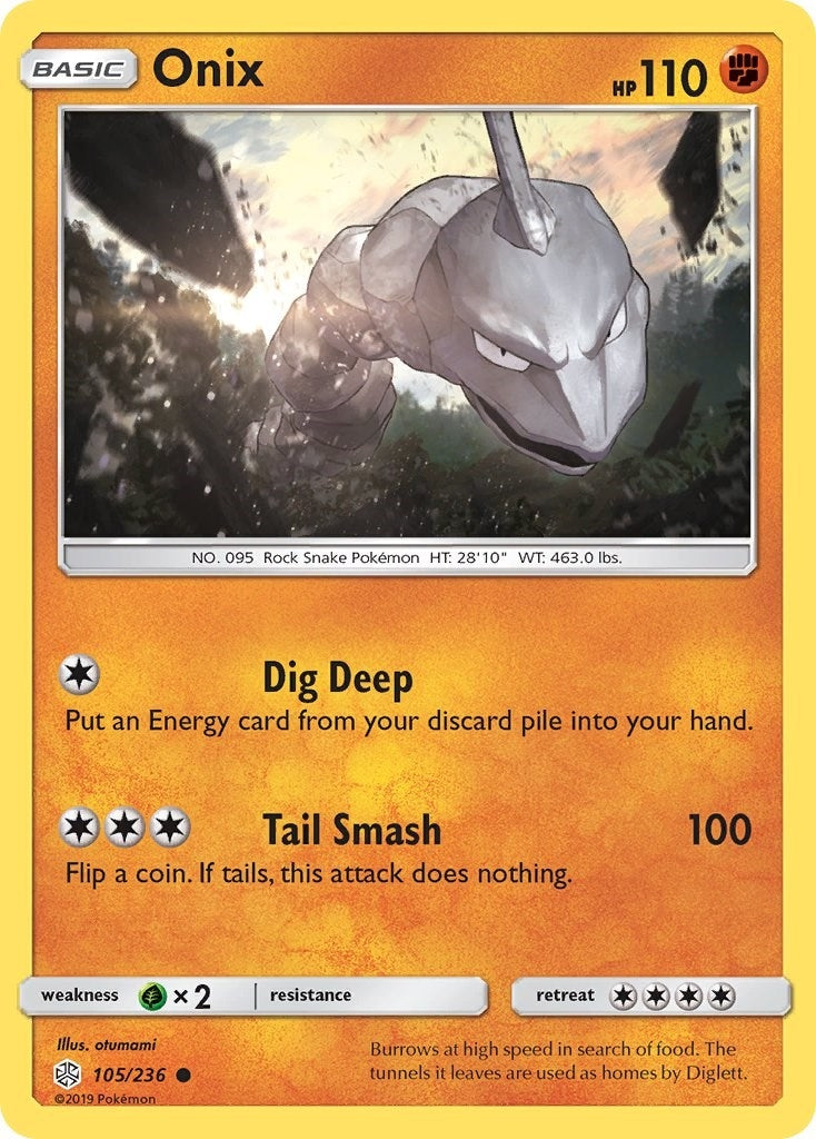 Image for Onix (105/236) (SM - Cosmic Eclipse) (SM12) - Pokemon