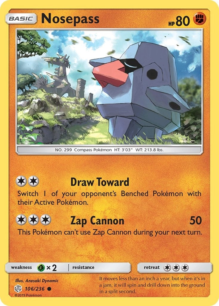 Image for Nosepass (106/236) (SM - Cosmic Eclipse) (SM12) - Pokemon