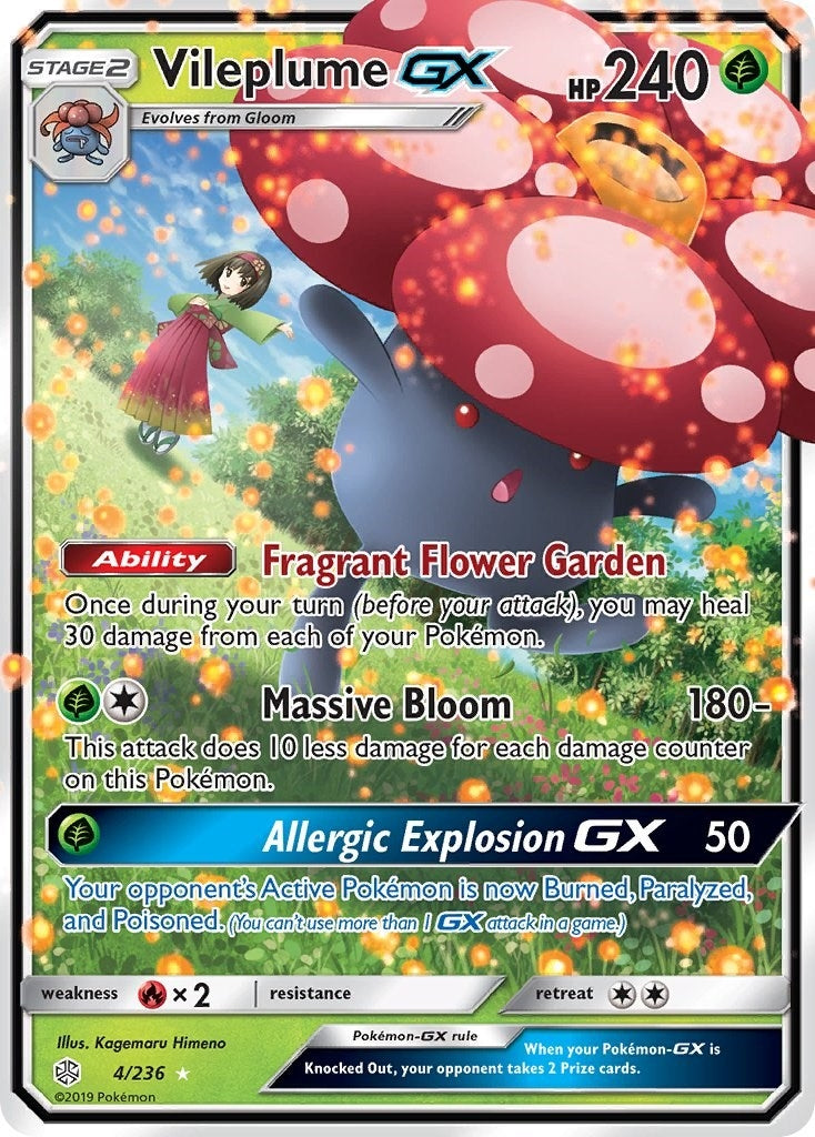 Image for Vileplume GX (4/236) (SM - Cosmic Eclipse) (SM12) - Pokemon