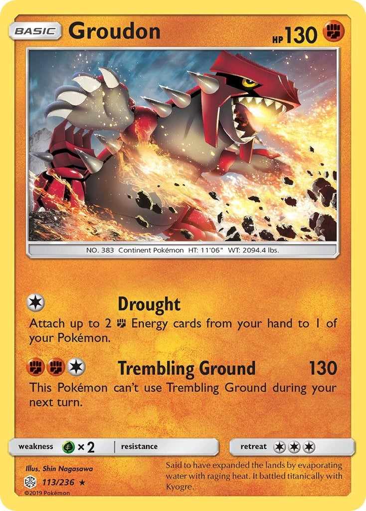 Image for Groudon (113/236) (SM - Cosmic Eclipse) (SM12) - Pokemon