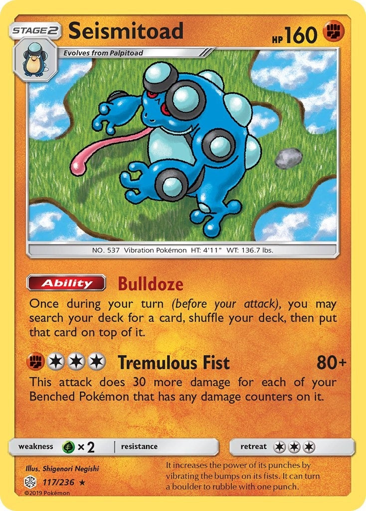 Image for Seismitoad (117/236) (SM - Cosmic Eclipse) (SM12) - Pokemon