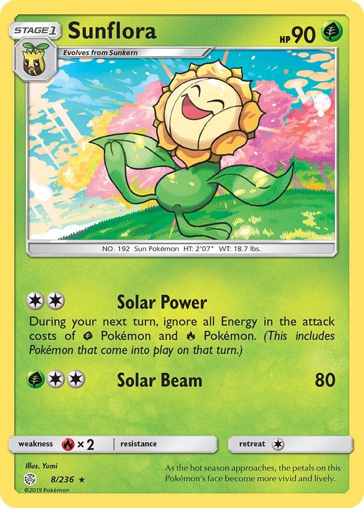 Image for Sunflora (8/236) (SM - Cosmic Eclipse) (SM12) - Pokemon