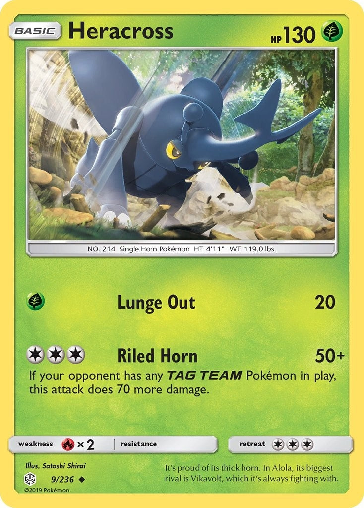 Image for Heracross (9/236) (SM - Cosmic Eclipse) (SM12) - Pokemon