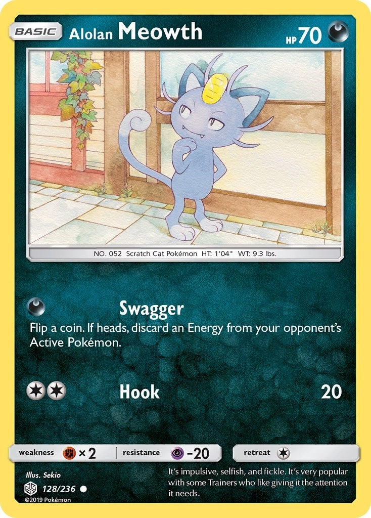 Image for Alolan Meowth (128/236) (SM - Cosmic Eclipse) (SM12) - Pokemon