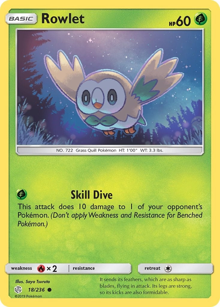 Image for Rowlet (18/236) (SM - Cosmic Eclipse) (SM12) - Pokemon