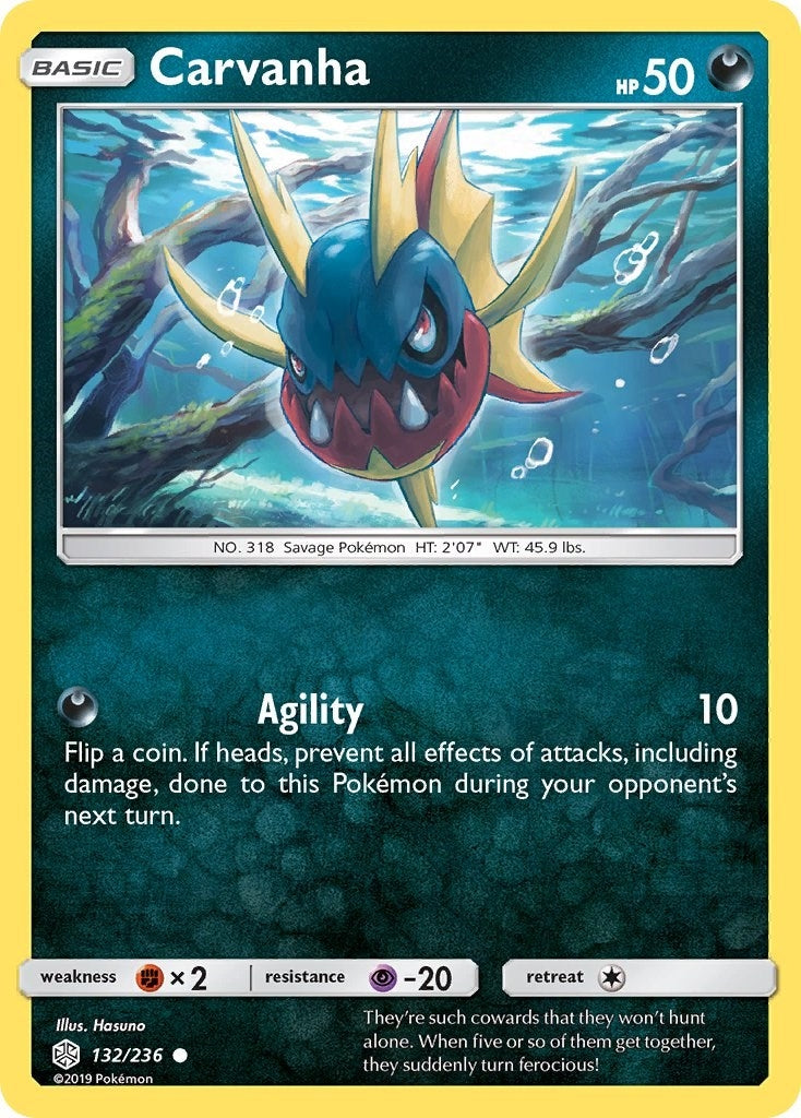 Image for Carvanha (132/236) (SM - Cosmic Eclipse) (SM12) - Pokemon