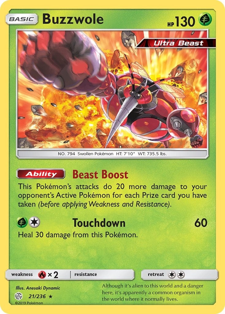 Image for Buzzwole (21/236) (SM - Cosmic Eclipse) (SM12) - Pokemon