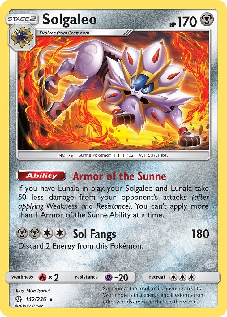 Image for Solgaleo (142/236) (SM - Cosmic Eclipse) (SM12) - Pokemon