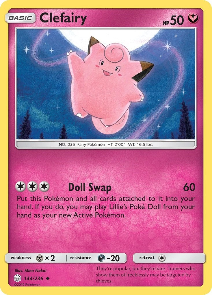 Image for Clefairy (144/236) (SM - Cosmic Eclipse) (SM12) - Pokemon
