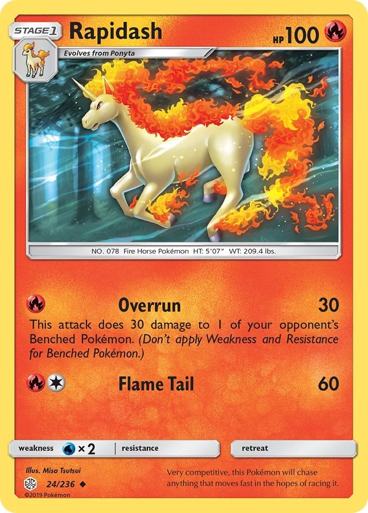 Image for Rapidash (24/236) (SM - Cosmic Eclipse) (SM12) - Pokemon