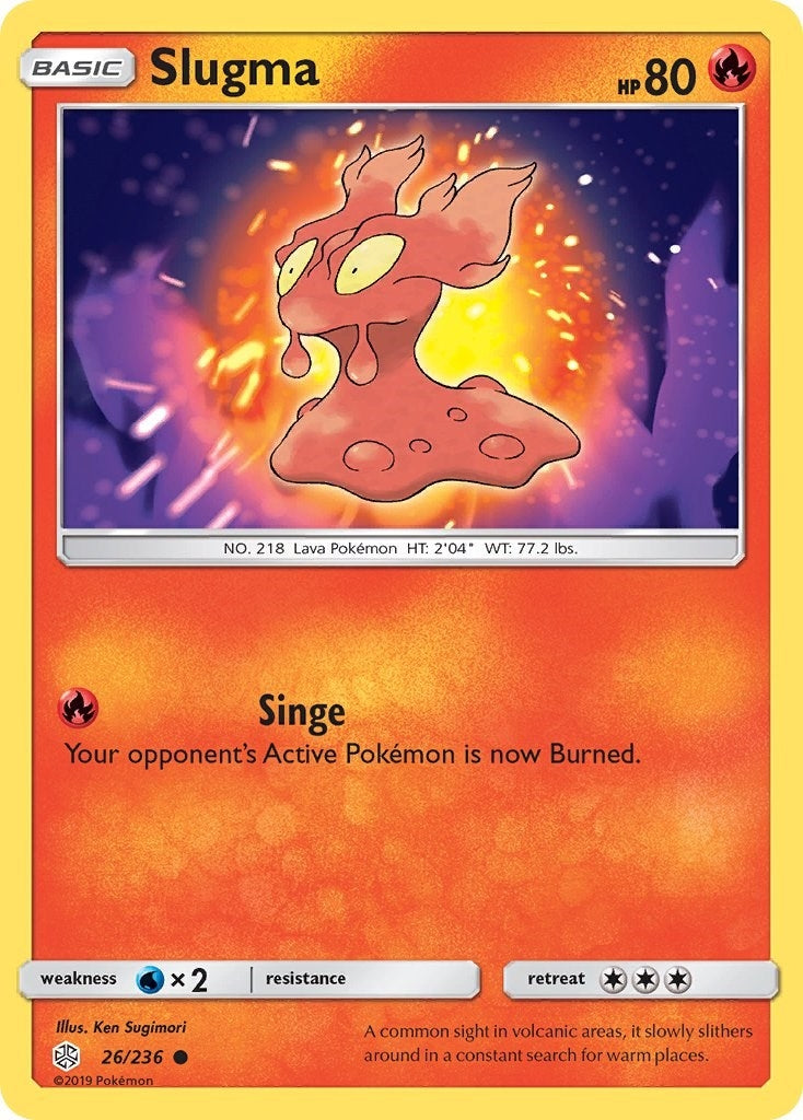 Image for Slugma (26/236) (SM - Cosmic Eclipse) (SM12) - Pokemon