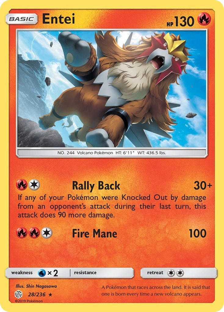 Image for Entei (28/236) (SM - Cosmic Eclipse) (SM12) - Pokemon