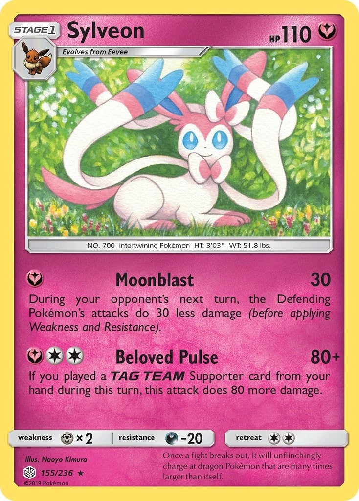 Image for Sylveon (155/236) (SM - Cosmic Eclipse) (SM12) - Pokemon