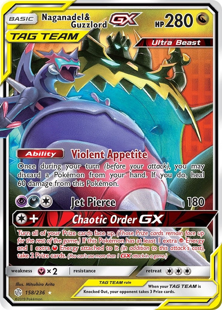 Image for Naganadel & Guzzlord GX (158/236) (SM - Cosmic Eclipse) (SM12) - Pokemon
