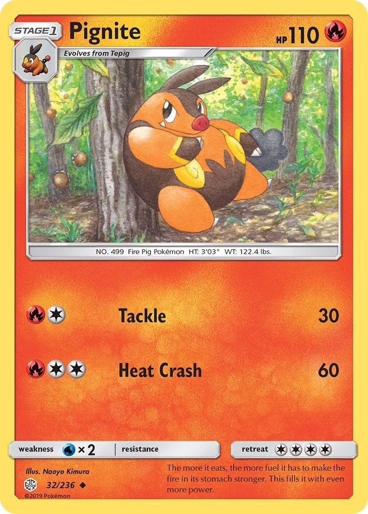 Image for Pignite (32/236) (SM - Cosmic Eclipse) (SM12) - Pokemon