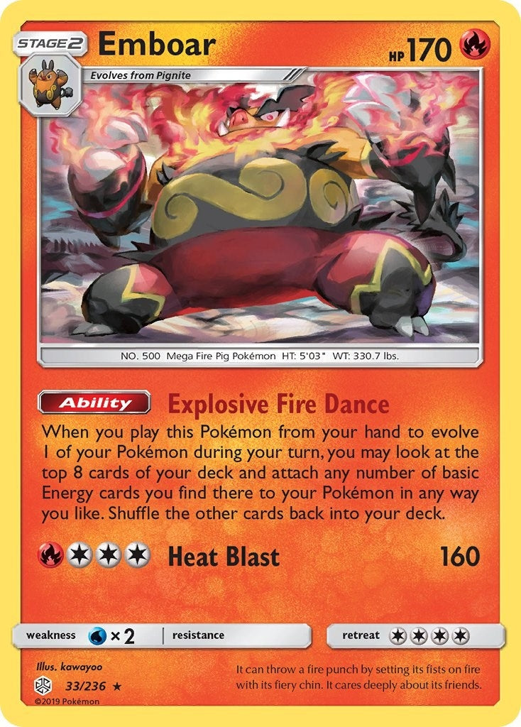 Image for Emboar (33/236) (SM - Cosmic Eclipse) (SM12) - Pokemon