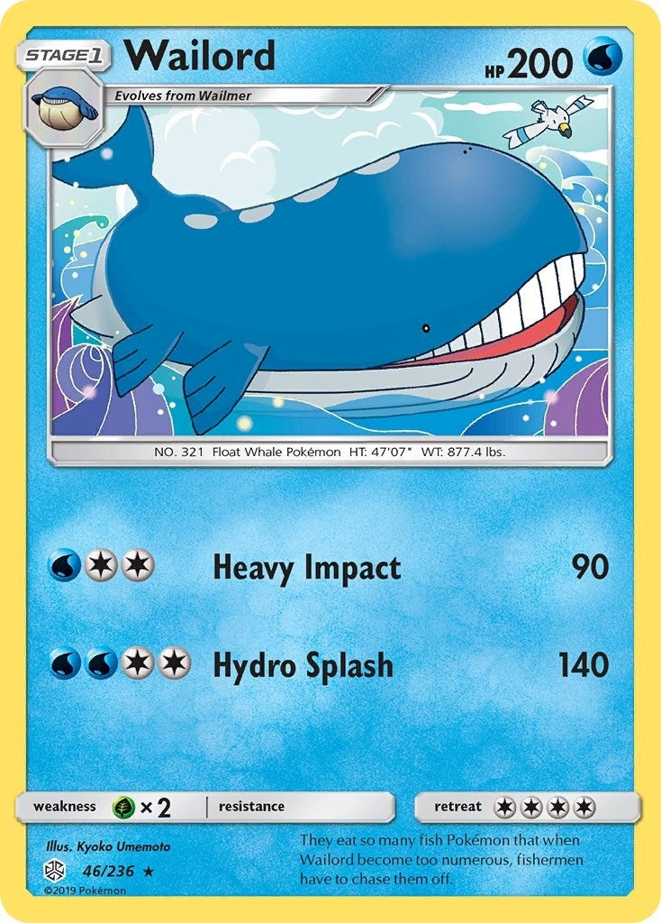 Image for Wailord (46/236) (SM - Cosmic Eclipse) (SM12) - Pokemon