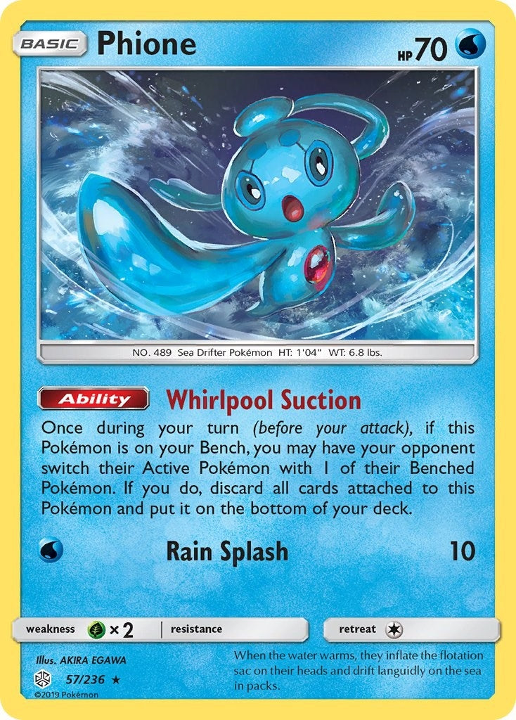 Image for Phione (57/236) (SM - Cosmic Eclipse) (SM12) - Pokemon