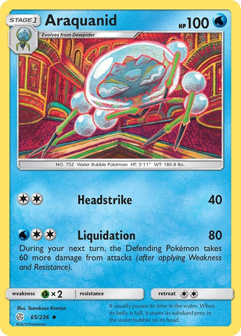 Image for Araquanid (65/236) (SM - Cosmic Eclipse) (SM12) - Pokemon