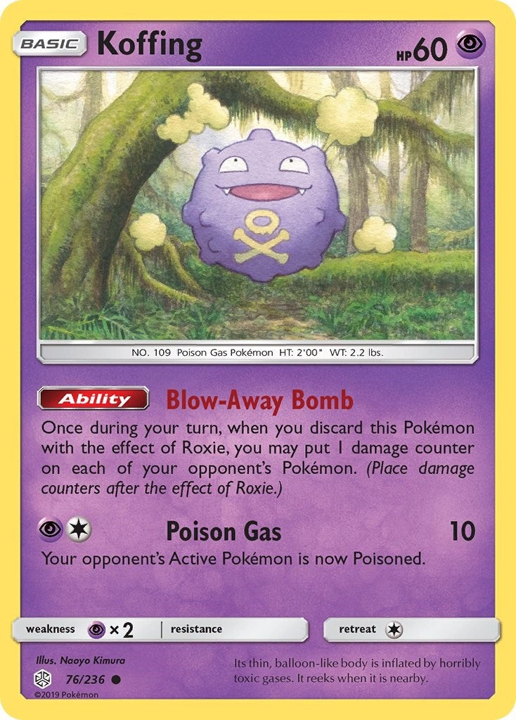 Image for Koffing (76/236) (SM - Cosmic Eclipse) (SM12) - Pokemon