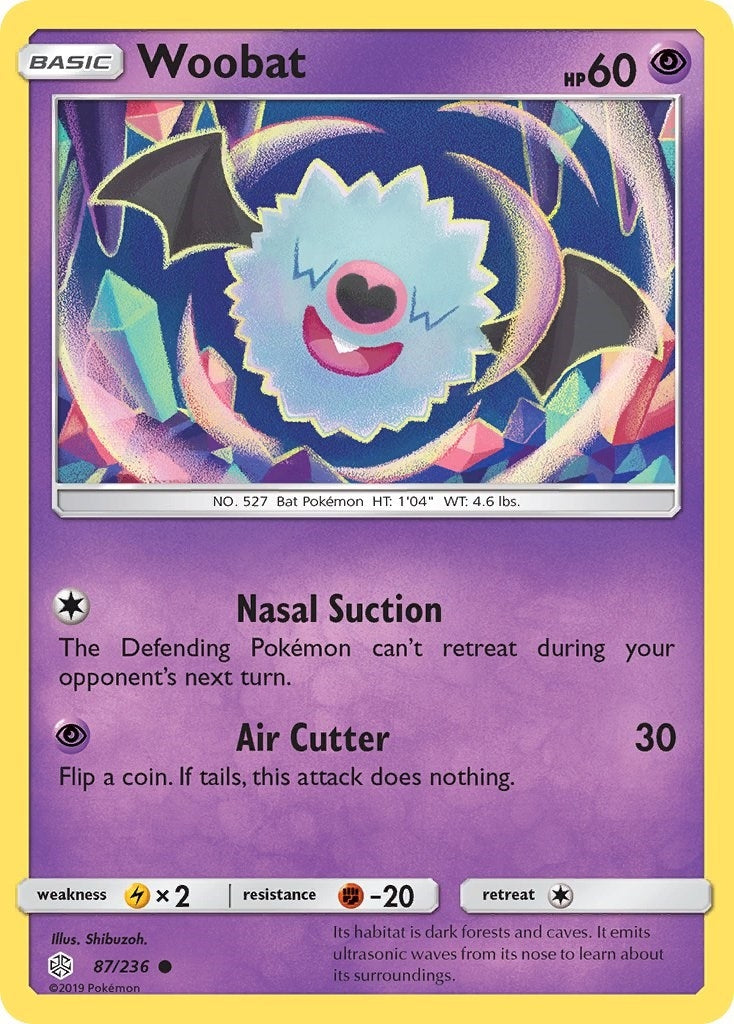 Image for Woobat (87/236) (SM - Cosmic Eclipse) (SM12) - Pokemon