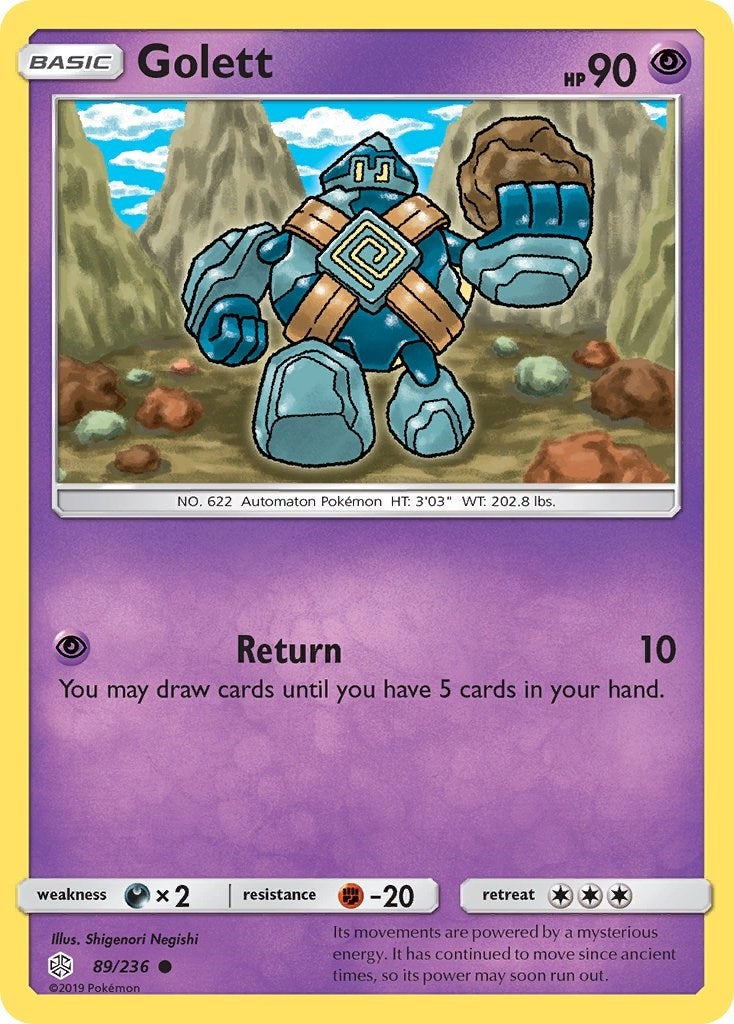 Image for Golett (89/236) (SM - Cosmic Eclipse) (SM12) - Pokemon