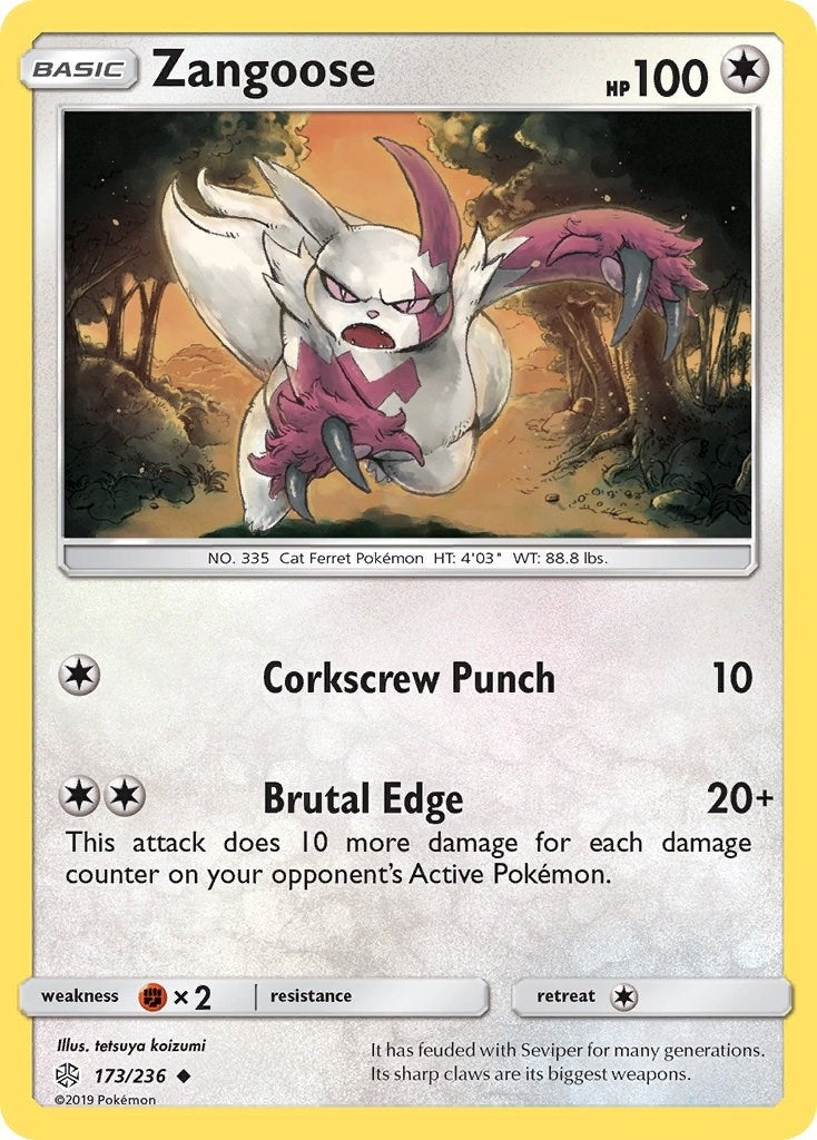 Image for Zangoose (173/236) (SM - Cosmic Eclipse) (SM12) - Pokemon