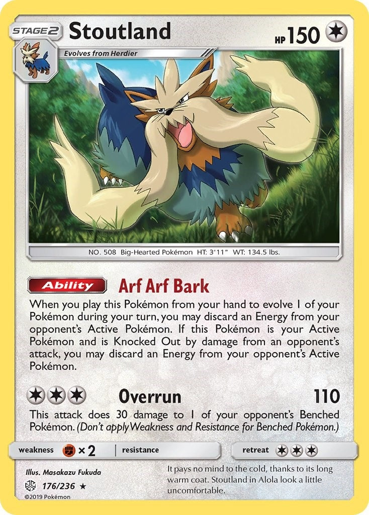 Image for Stoutland (176/236) (SM - Cosmic Eclipse) (SM12) - Pokemon