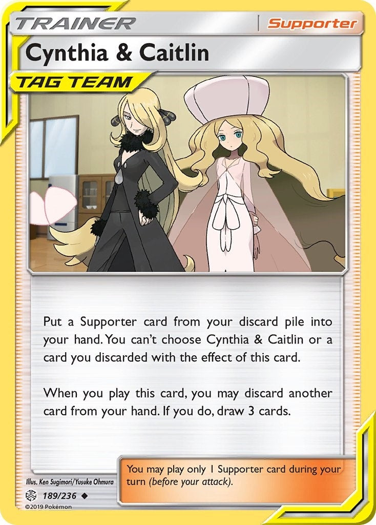 Image for Cynthia & Caitlin (189/236) (SM - Cosmic Eclipse) (SM12) - Pokemon