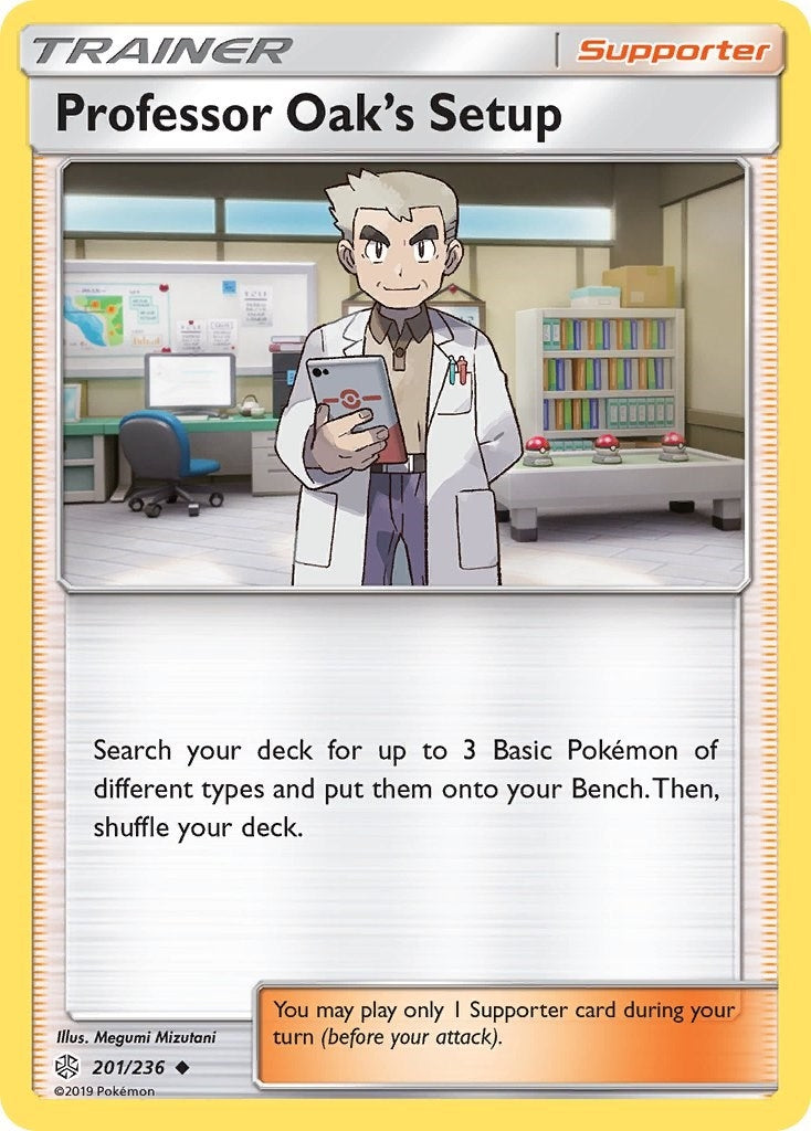Image for Professor Oak's Setup (201/236) (SM - Cosmic Eclipse) (SM12) - Pokemon