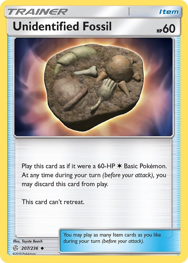 Image for Unidentified Fossil (207/236) (SM - Cosmic Eclipse) (SM12) - Pokemon