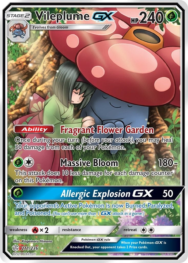 Image for Vileplume GX (Full Art) (211/236) (SM - Cosmic Eclipse) (SM12) - Pokemon