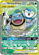 Image for Blastoise & Piplup GX (Alternate Full Art) (215/236) (SM - Cosmic Eclipse) (SM12) - Pokemon