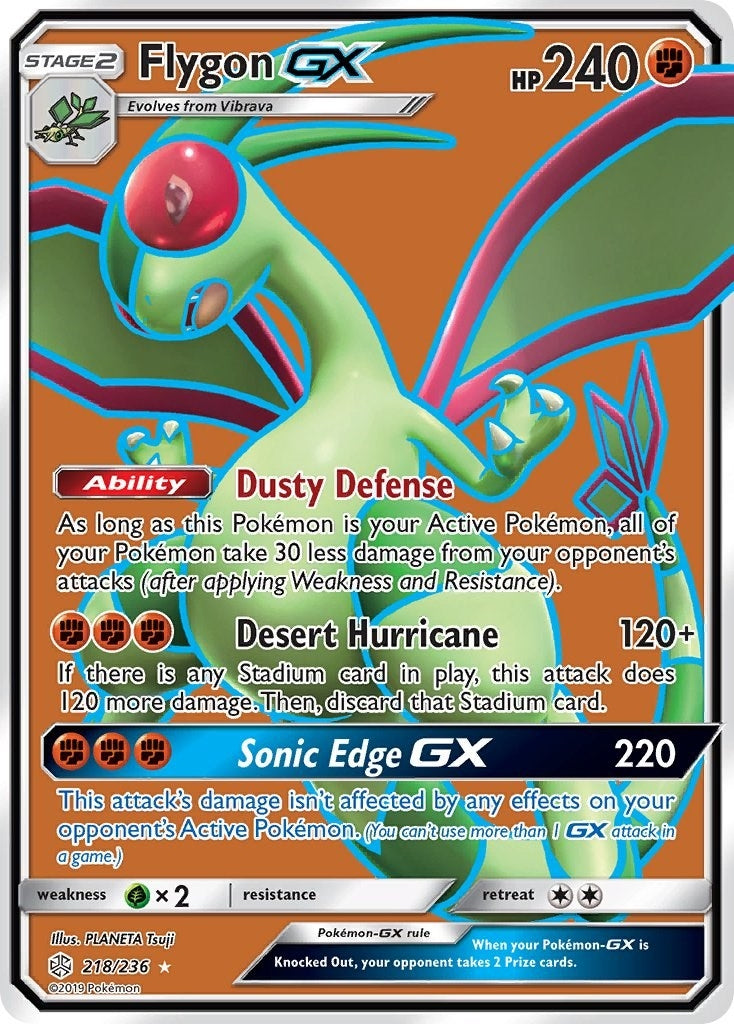Image for Flygon GX (Full Art) (218/236) (SM - Cosmic Eclipse) (SM12) - Pokemon