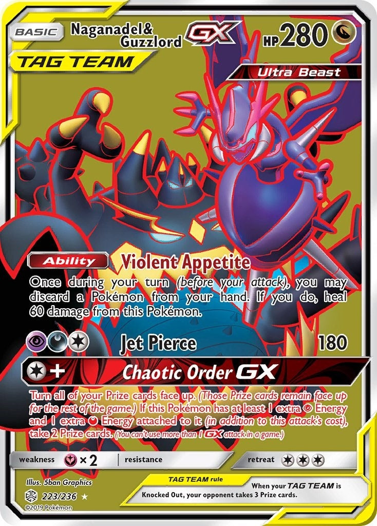 Image for Naganadel & Guzzlord GX (Full Art) (223/236) (SM - Cosmic Eclipse) (SM12) - Pokemon
