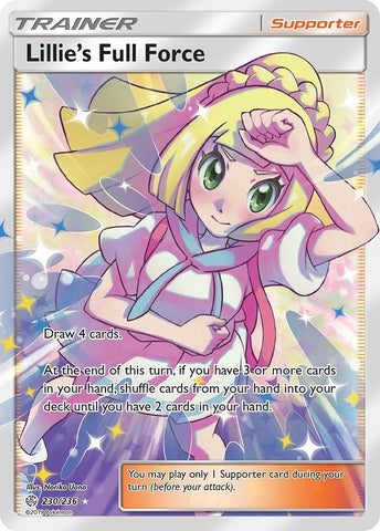 Lillie's Full Force (Full Art) (230/236) (SM - Cosmic Eclipse) (SM12) Pokemon