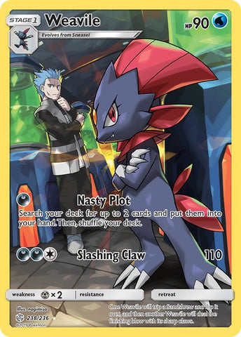 Image for Weavile (Secret) (238/236) (SM - Cosmic Eclipse) - Pokemon