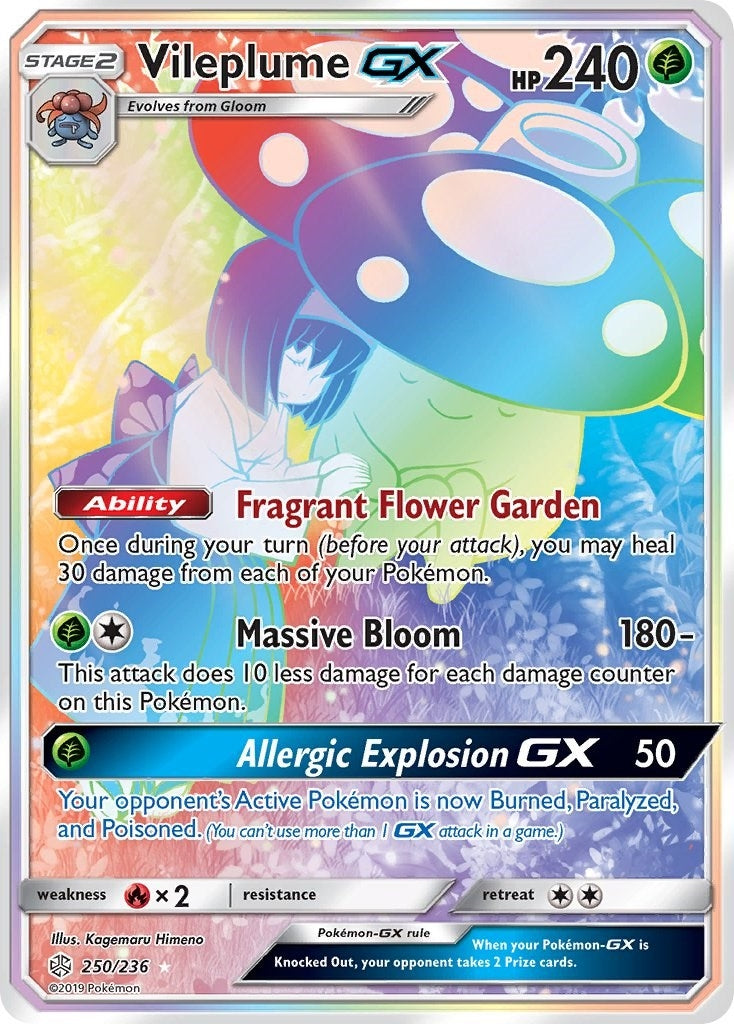 Image for Vileplume GX (Secret) (250/236) (SM - Cosmic Eclipse) (SM12) - Pokemon
