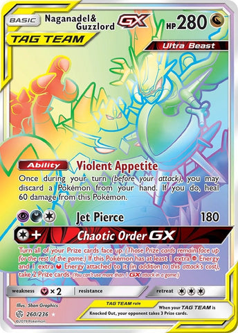 Naganadel & Guzzlord GX (Secret) (260/236) (SM - Cosmic Eclipse) Pokemon